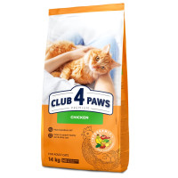 Сухий корм для дорослих котів Club 4 Paws Premium 14 кг - курка