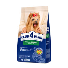 Сухий корм для собак дрібних порід Club 4 Paws Premium 2 кг - качка
