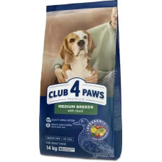 Сухий корм для собак середніх порід Club 4 Paws Premium 14 кг - качка