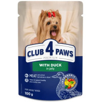 Вологий корм для собак Club 4 Paws Premium pouch (24 шт упаковка) качка