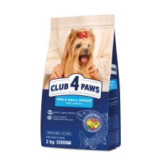 Сухий корм для собак малих порід Club 4 Paws Premium 2 кг (лосось)