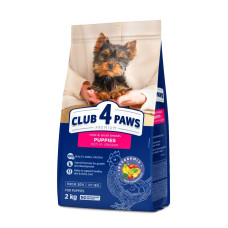 Сухий корм для цуценят малих порід Club 4 Paws Premium 2 кг (курка)