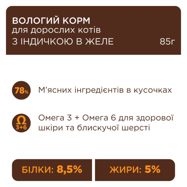 Вологий корм для котів Club 4 Paws Premium pouch (24 шт упаковка) - індичка в желе Club 4 Paws – купити зі знижкою %