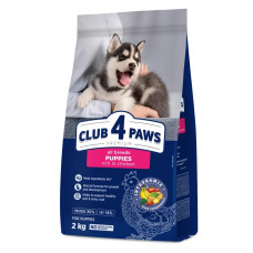 Сухий корм для цуценят всіх порід Club 4 Paws Premium 2 кг (курка)