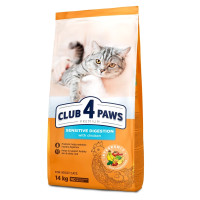 Сухий корм для котів із чутливим травленням Club 4 Paws Premium 14 кг - курка