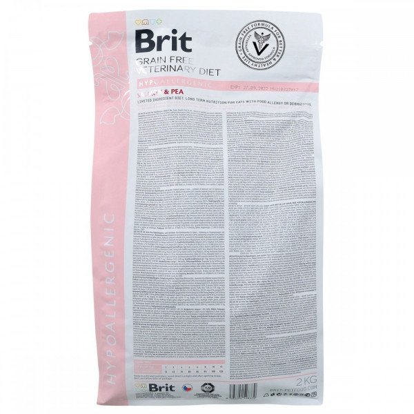 Brit GF VetDiet Cat Hypoallergenic сухий корм для котів при аллергії 2кг Brit VetDiets – купити зі знижкою %