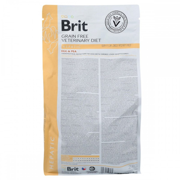 Brit GF VetDiet Dog Hepatic сухий корм для собак при захворюванні печінки 12кг Brit VetDiets – купити зі знижкою %