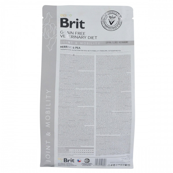 Brit GF VetDiet Dog Diet Joint & Mobility сухий корм для собак при захворюванні суглобів 2кг Brit VetDiets – купити зі знижкою %