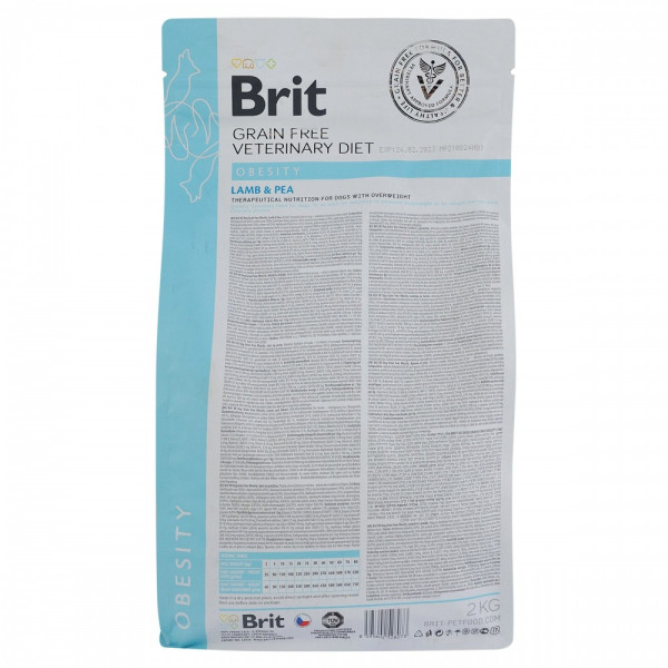 Brit GF VetDiet Dog Obesity сухий корм для собак при схудненні 2кг Brit VetDiets – купити зі знижкою %