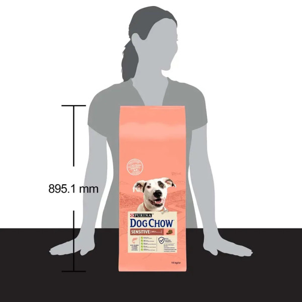 Сухий корм для дорослих собак Dog Chow Sensetive 14 кг (лосось) Dog Chow – купити зі знижкою %