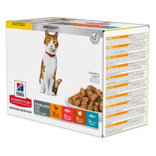 Влажный корм для котов Hill's Sterilised Multipack pouch 85 г (1 упаковка 12 шт)