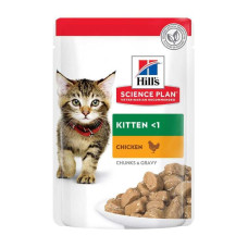 Влажный корм для котят Hill's Science Plan Adult pouch 85 г курица(1 упаковка 12 шт)