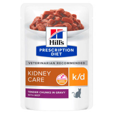 Влажный корм для кошек Hill's Prescription Diet Kidney Care k/d 85 г говядина(1 упаковка 12 шт)