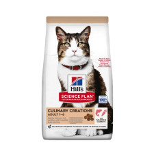 Сухой корм Hill's SCIENCE PLAN Culinary Creations для взрослых кошек, с лососем и морковью 1,5 кг 