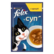 Вологий корм FELIX Sensations Soup Суп з куркою 48 г*30 шт.
