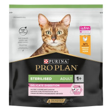 Сухой корм для кошек с чувствительным пищеварением Pro Plan Delicate Turkey 400 г - курица
