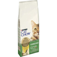 Сухой корм для кошек Cat Chow Sterilized 15 кг - курица