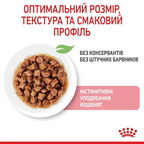 Вологий корм для кошенят Royal Canin Kitten Sterilised Gravy pouch 85 г (1 упак 12 шт) Royal Canin – купити зі знижкою %