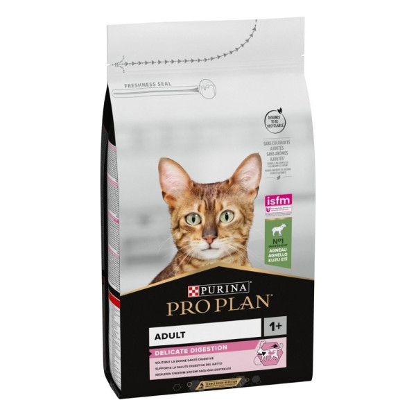 Сухой корм для кошек с чувствительным пищеварением Pro Plan Delicate Lamb 1,5 кг - ягнёнок Pro Plan – купить со скидкой