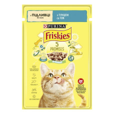 Вологий корм пауч для котів Friskies pouch, 85г тунець(1 упаковка 26 шт)