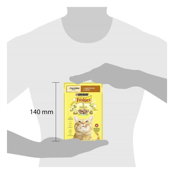 Вологий корм пауч для котів Friskies pouch, 85г індичка(1 упаковка 26 шт) Friskies – купити зі знижкою %