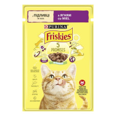 Вологий корм пауч для котів Friskies pouch, 85г ягня(1 упаковка 26 шт)