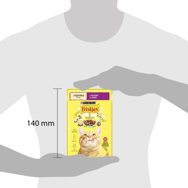 Вологий корм пауч для котів Friskies pouch, 85г ягня(1 упаковка 26 шт) Friskies – купити зі знижкою %