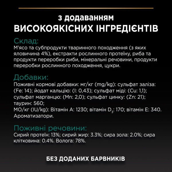 Влажный корм пауч для стерилизованных кошек Pro Plan Sterilised 85 г 26 шт - говядина Pro Plan – купить со скидкой