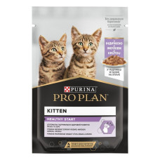 Влажный корм для котят Pro Plan Kitten Healthy Start pouch 85 г 26 шт - индейка