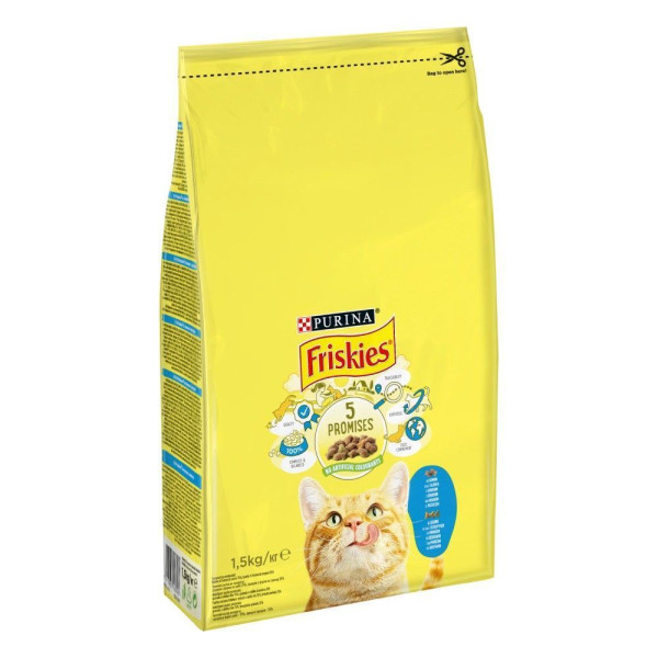 Сухий корм для котів Friskies 10 кг - лосось та овочі Friskies – купити зі знижкою %