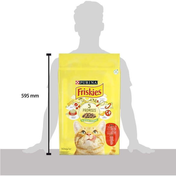 Сухий корм для котів Friskies 10 кг - курка та яловичина Friskies – купити зі знижкою %