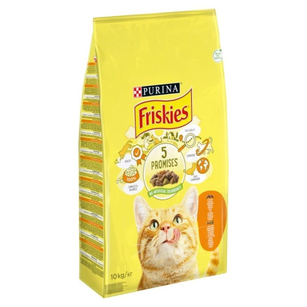 Сухий корм для котів Friskies 10 кг - курка та овочі Friskies – купити зі знижкою %