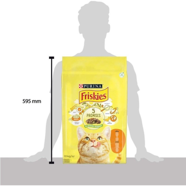 Сухий корм для котів Friskies 10 кг - курка та овочі Friskies – купити зі знижкою %