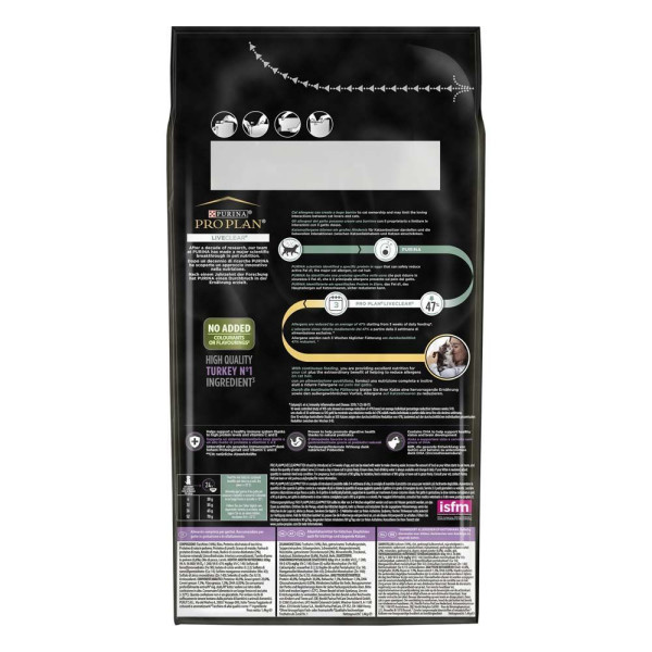 Сухой корм для котят Pro Plan Live Clear Kitten 1,4 кг - индейка Pro Plan – купить со скидкой