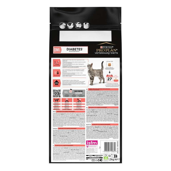 Сухий корм для котів Pro Plan Veterinary Diets DM ST/OX Diabetes Managment 1,5 кг Pro Plan Veterinary Diets – купити зі знижкою %