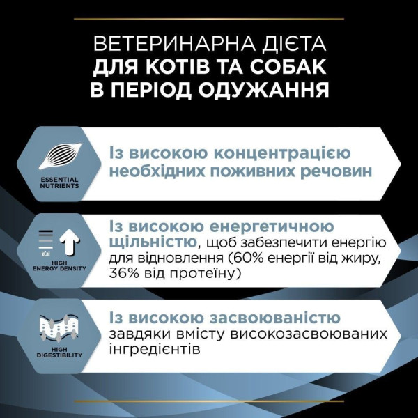 Вологий корм для котів та собак Pro Plan Veterinary Diets CN Convalescence 195 г (асорті)(1 упаковка 24 банки) Pro Plan Veterinary Diets – купити зі знижкою %