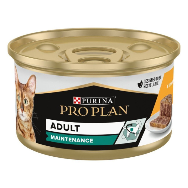 Влажный корм для кошек Pro Plan Adult Chicken 85 г 24 шт - курица Pro Plan – купить со скидкой