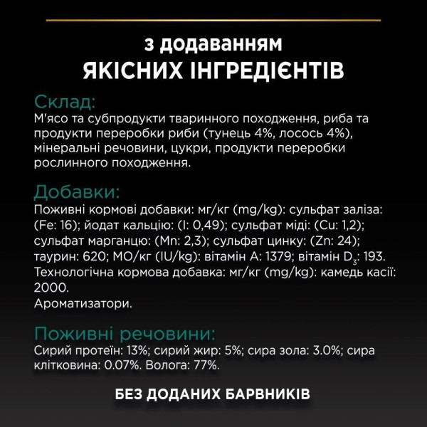 Влажный корм для стерилизованных кошек Pro Plan Sterilised 85 г 24 шт - тунец и лосось Pro Plan – купить со скидкой