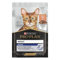 Влажный корм для кошек Pro Plan Indoor Adult pouch 85 г 26 шт - лосось