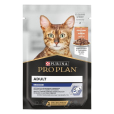 Влажный корм для кошек Pro Plan Indoor Adult pouch 85 г 26 шт - лосось