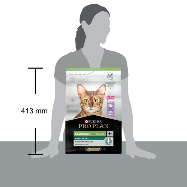 Сухой для стерилизованных кошек ProPlan Sterilised Adult 1+ Renal Plus 3 кг - индейка Pro Plan – купить со скидкой