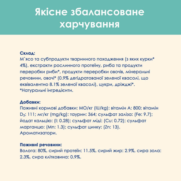 Вологий корм для виведення шерсті у котів Cat Chow Adult (курка і квасоля)(1 упаковка 26 шт) Cat Chow – купити зі знижкою %