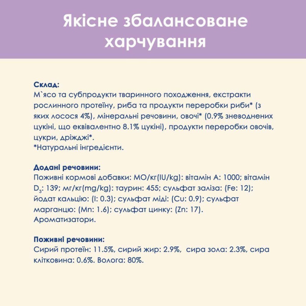 Вологий корм для котів Cat Chow Sensetive Adult pouch (лосось та кабачок)(1 упаковка 26 шт) Cat Chow – купити зі знижкою %