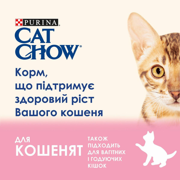 Вологий корм для кошенят Cat Chow Kitten (індичка та цукіні)(1 упаковка 26 шт) Cat Chow – купити зі знижкою %