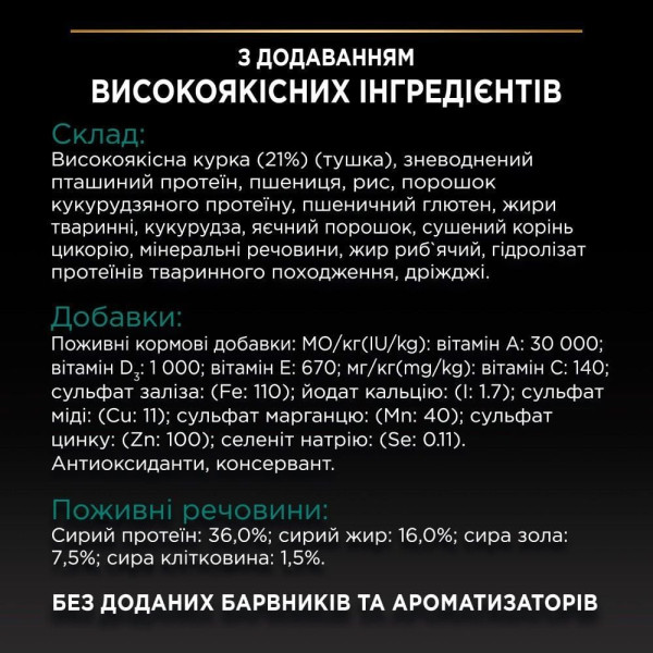 Сухой корм для кошек Pro Plan Original Adult 1,5 кг - курица Pro Plan – купить со скидкой