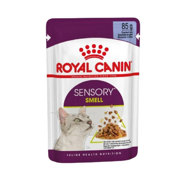 Вологий корм для котів Royal Canin Sensory Smell Jelly pouch 85 г (1 упак 12 шт) Royal Canin – купити зі знижкою %