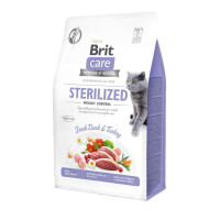 Сухий корм для котів Brit Care Cat GF Sterilized Weight Control 2 кг - качка та індичка