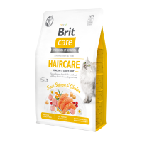 Brit Care Cat GF Haircare Healthy & Shiny Coat сухой корм для кошек 2 кг - курица и лосось
