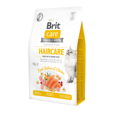 Сухий корм для котів Brit Care Cat GF Haircare Healthy & Shiny Coat 2 кг - курка і лосось