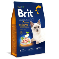 Сухий корм для котів, які живуть у приміщенні Brit Premium by Nature Cat Indoor 8 кг - курка